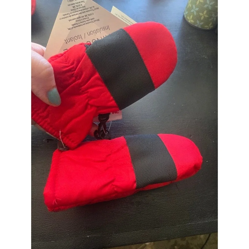 Grand Sierra Infant‎ Mittens Red 3M Thinsulate Winter Snow Mitts Size 0-1 NEW